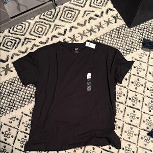 GAP Black Short Sleeve Tee Classic Crew Neck